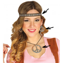 Conjunto collar y pendientes de Hippie