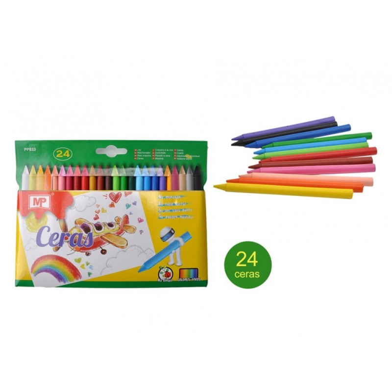 LiTeng - Crayones de colores para niños pequeños, no tóxicos, 24 colores,  crayones lavables hechos de cera sintética natural no tóxica, fácil de